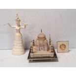 Oriental Temple Figurine & Clock