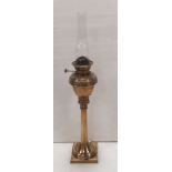 Vict Corinthian Column Oil Lamp