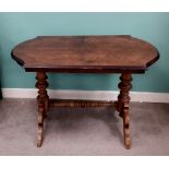 19C Walnut Centre Table Dimensions: 102cm W 67cm D 72cm H