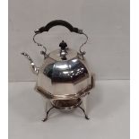 Edw Mappin & Webb Princess Silver Plate Kettle on Stand with Burner