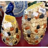 Two SylvaC pebble vases