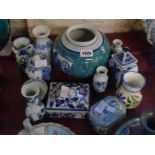 Assorted modern Chinese ceramics