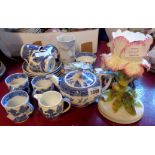 A quantity of Wedgwood Willow pattern teaware - sold with various other items