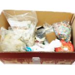 A box containing a large collection of assorted loose costume jewellery beads