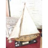 A display model of an 1897 Chesapeake Bay skipjack 'Carrie Price'