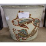 A Colin Kellam cachepot with fish design