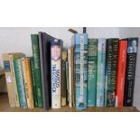 A small collection of cricket interest biographies and other books, also golfing interest titles