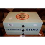 A Dewhurst's 'Sylko' cotton threads advertising chest of three drawers