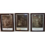 A set of six antique stipple engravings by George Moorland, engraved and published by J. R. Smith,