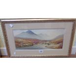 Douglas H. Pinder: a gilt framed gouache entitled "Tavy Cleve, Dartmoor"