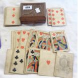 A set of early 19th Century wood block printed single-ended playing cards by Reynolds & Sons -