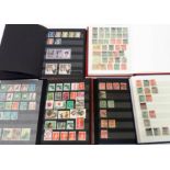 Five small stock books containing mainly early and later 20th Century stamps, some earlier Nova