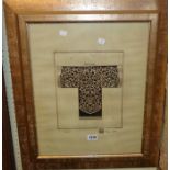 Carolyn Kinder: an ornate gilt framed modern print with embossing and piercing - indistinctly
