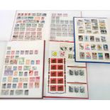 A stock book containing 20th Century Germany stamps - sold with another containing Spain stamps