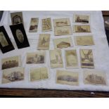 A collection of late Victorian cartes-de-visite including topographical views by F. Frith,