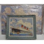 Victory wooden jigsaw, approx 350 pieces "Queen Mary" - complete with original fair condition box
