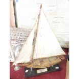 A display model of an 1897 Chesapeake Bay skipjack 'Carrie Price'