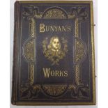 "Bunyan's Choice Works", late Victorian edition, tooled leather binding with brass edges and