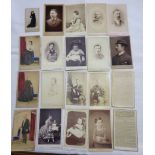 A collection of mainly late Victorian cartes-de-visite including West Country photographers'