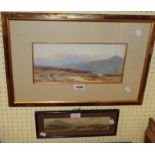 William S. Morrish: a framed watercolour entitled "Haytor, Dartmoor" - signed and bearing old