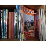 A box containing (twenty two) railway books and various railway maps