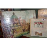 A Chad Valley wooden jigsaw, approx 400 pieces "Brazenose College, Oxford" - complete with