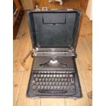 A cased Royal typewriter