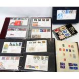 Two ring bound albums containing a collection of mainly late 20th Century FDC's, a boxed Royal