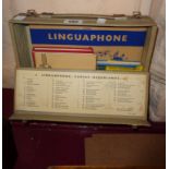 A cased vintage Dutch Linguaphone set