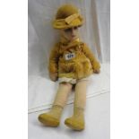 A vintage Dean's Rag Book Co. Ltd. Hygienic A1 cloth doll