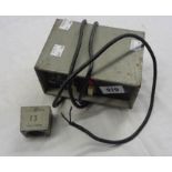 A vintage AKG N12A power supply - sold with a part casing for an AKG C12A microphone with serial