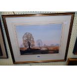 Toni Goffe: a gilt framed watercolour entitled Kent Afternoon II - signed and inscribed verso