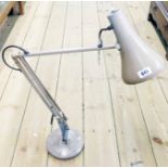 A vintage Herbert Terry & Sons Anglepoise lamp with mushroom finish