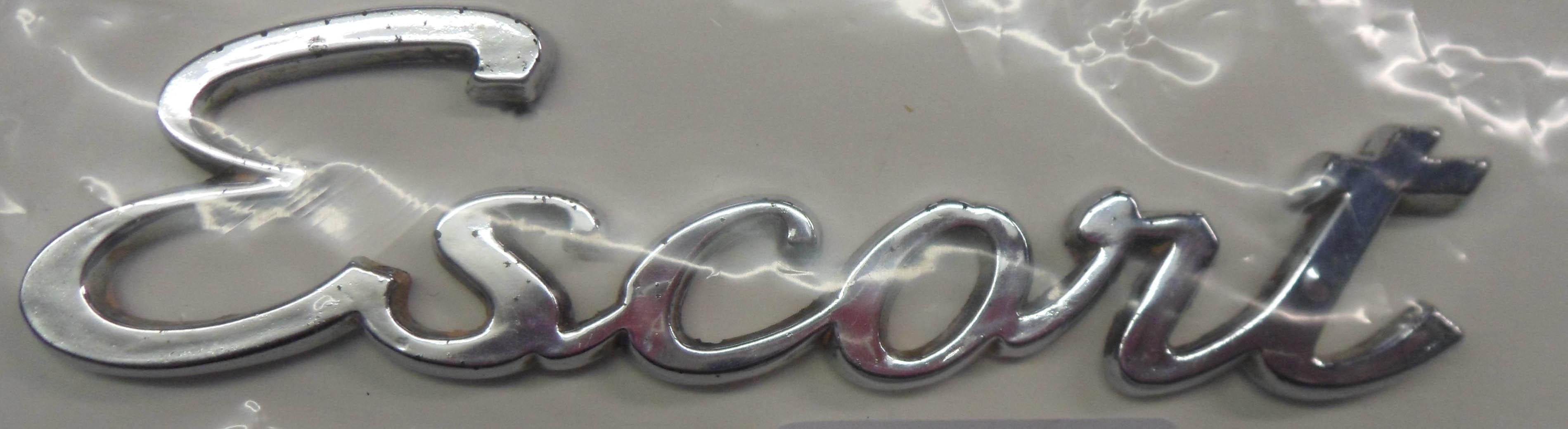 A MkI Ford Escort boot badge