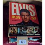 Four Elvis Special annuals 1964, 65, 67 and 69 - sold with Star T.V. & Film annual 1966