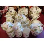 An extensive quantity of Wedgwood Wild Strawberry pattern tea and coffee ware