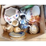 A box containing a quantity of ceramics including Doulton, etc. - various condition