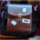 A leather cased pair of Carl Zeiss Jena 8X30 binoculars - sold with a cased pair of TCM 10-30X50