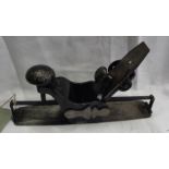 A late 19th Century Stanley No 113 circular plane - no handle, later painted finish