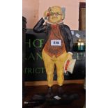 A reproduction painted cast iron Mr. Pickwick doorstop