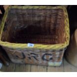 A wicker basket
