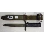 A mid 20th Century US Army M6 bayonet in M8AI scabbard