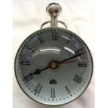 A reproduction silver plated cased ball timepiece with battery movement
