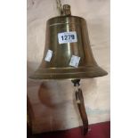 An old brass ship's bell (unmarked)