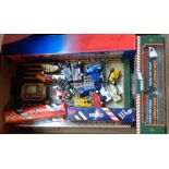 A collection of boxed Corgi modern haulage vehicles including Eddie Stobart Playset (minus mat),