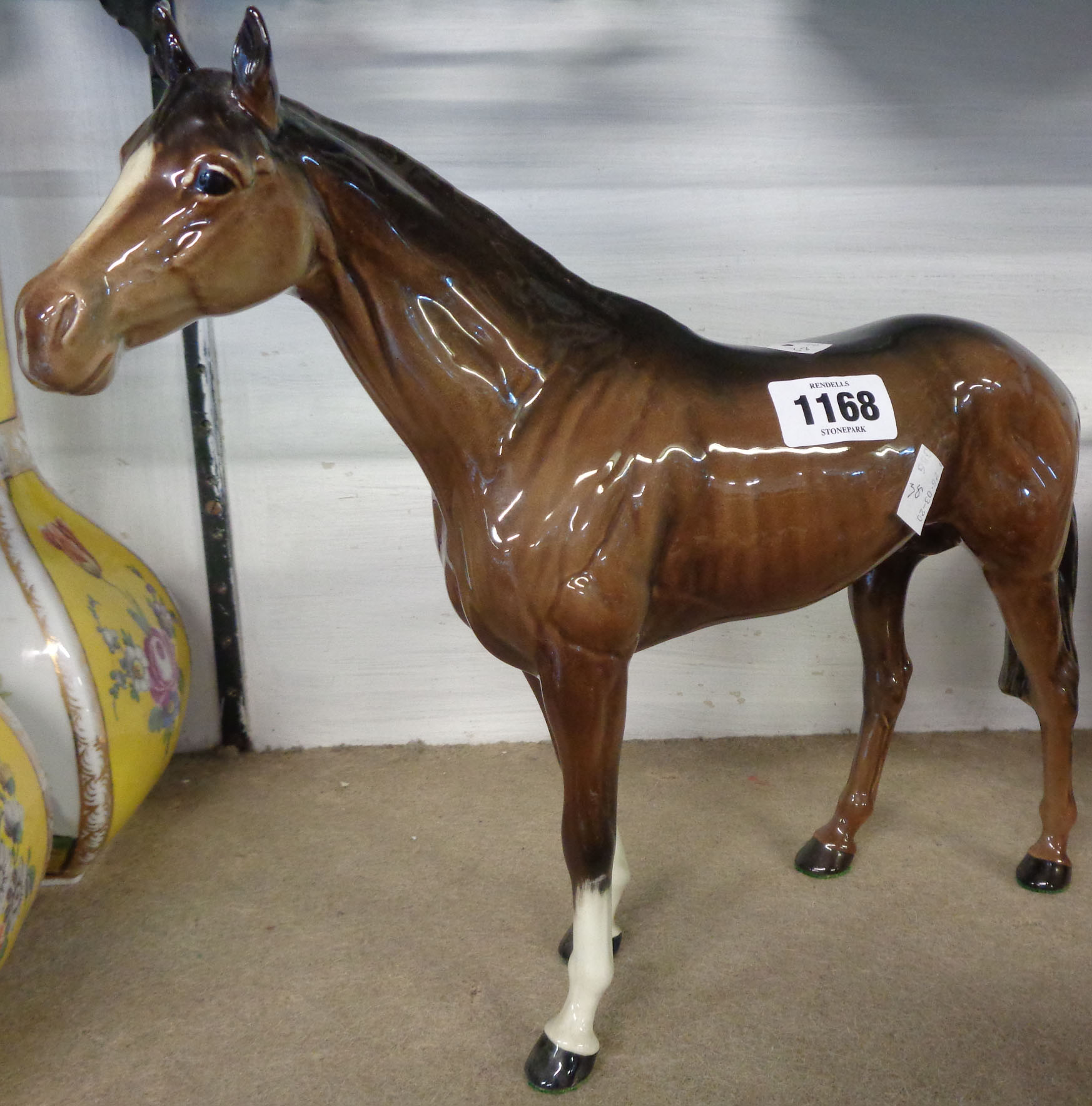 A large Beswick standing horse