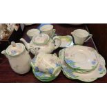 A Grafton bone china part tea set