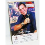 Bobby George: an unframed promotional photograph from 2008 Exeter City Football Club Centre Spot Bar