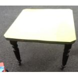 A Victorian dining table - a/f with formica top and painted finish