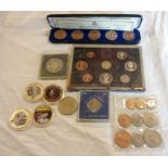 A small quantity of coin sets and commemoratives - various condition